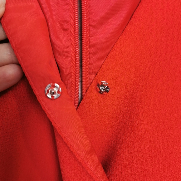 SIZE 10P LIZ CLAIBORNE Fitted Red Dress EUC - Picture 11 of 14